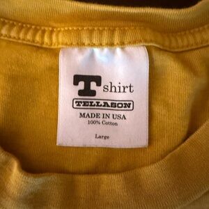 Tellason Men's Mustard Short Sleeve Tee